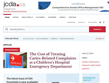 Tablet Screenshot of jcda.ca